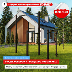 Drążek+poręcz do podciągania Zewnętrzny Ogrodowy-street workout KSOZ003