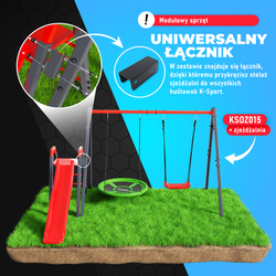Zjeżdżalnia ogrodowa modułowy metalowy plac zabaw dla dzieci KSOZ013S