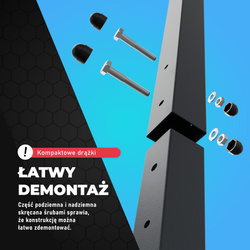 Drążek ogrodowy stacjonarny zewnętrzny + poręcze drabinką MONKEYBAR-street workout  KSOZ005