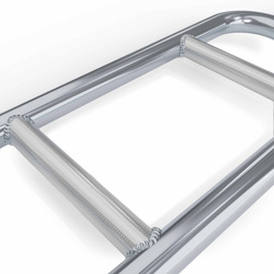Sztanga kratka z gwintem i zaciskiem gryf młotkowy 27 mm x 86 cm