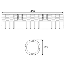 DUŻY WAŁEK DO MASAŻU PLECÓW NÓG MASAŻER ROLER 45cm