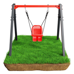 MINI METALOWY STELAŻ + HUŚTAWKA KUBEŁKOWA K-SPORT KSOZ023 SUPER FUN