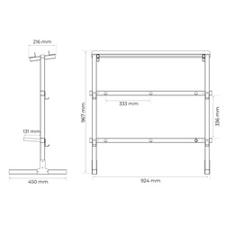 STOJAK na obciążenia, GRYFY, HANTLE KSSL105