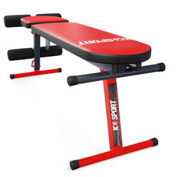 Ławka do ćwiczeń brzuszków skośna regulowana składana KSSL024