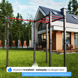 Drabinka POZIOMA zewnętrzna KSOZ009 + DRĄŻEK DO PODCIĄGANIA