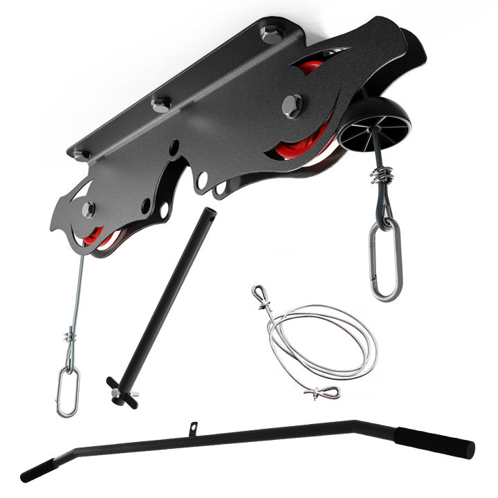 Wyciąg treningowy atlas górny+drążek do ćwiczeń sufitowy 140KG KSH013