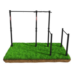 Drążek ogrodowy stacjonarny zewnętrzny + poręcze drabinką MONKEYBAR-street workout  KSOZ005