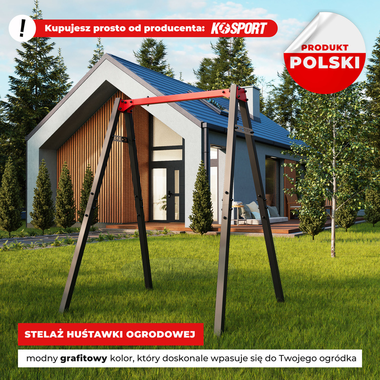 Huśtawka Ogrodowa STELAŻ Bocianie gniazdo KSOZ016 K-SPORT