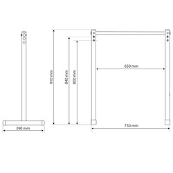Poręcze stacjonarne do pompek treningowe do ćwiczeń mięśni brzucha uchwyt KSH025/2