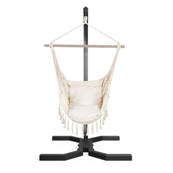 STELAŻ KOKON KRZESŁO Brazylijskie BEŻOWE BOHO Wygodne, FOTEL WISZĄCY  KSOZ025C