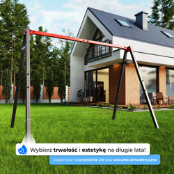 HUŚTAWKA OGRODOWA dla dzieci BOCIANIE GNIAZDO STELAŻ podwójny  KSOZ015