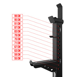 PÓŁPROFESJONALNY Zestaw ŁAWKA + Stojaki do ćwiczeń KSG018