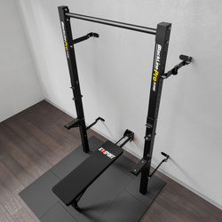 ZESTAW SKŁADANY KSG014 ŁAWKA + RACK STOJAKI DO WYCISKANIA