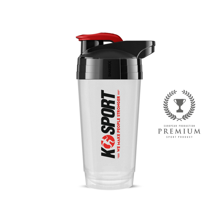 SHAKER 700ml - Circle technology SHK002, Biały/transparentny