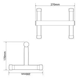 Uchwyty poręcze do pompek do ćwiczeń PUSH-UP KSH021