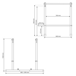 Poręcze stacjonarne do pompek treningowe do ćwiczeń mięśni brzucha uchwyt KSH025 SP