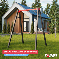 Huśtawka Ogrodowa STELAŻ  Bocianie gniazdo KSOZ016 K-SPORT