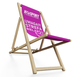 LEŻAK OGRODOWY K-SPORT RÓŻOWY