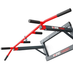 Drążek treningowy do ćwiczeń podciągania ścienny+uchwyt na worek KSH001 SP