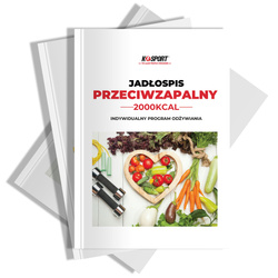 Dieta Jadłospis Przeciwzapalny K-Sport 2000 KCAL
