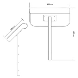 Modlitewnik do ćwiczeń pod ławkę KSSL013 K-SPORT