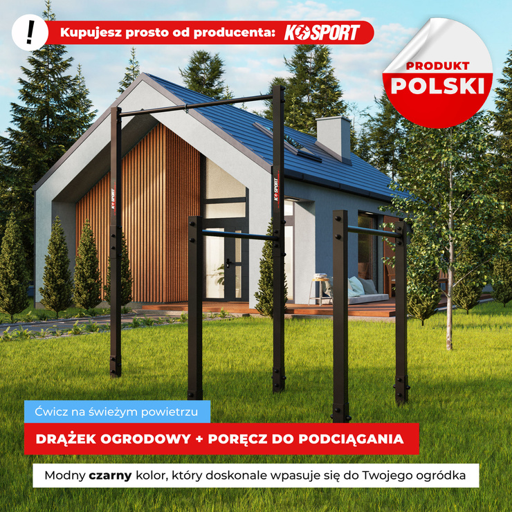 Drążek+poręcz do podciągania Zewnętrzny Ogrodowy-street workout KSOZ003