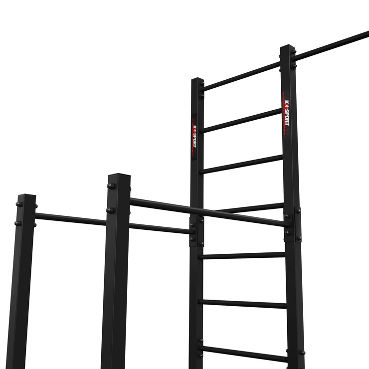 Drążek + Poręcz + Drabinka, zewnętrzny do podciągania uchwyt na worek -plac street workout KSOZ007