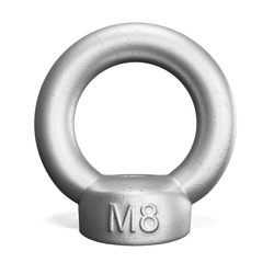 Komplet ocynkowanych nakrętek z uchem M8 KS004 (2 szt)