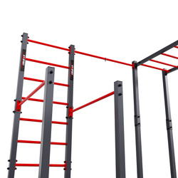 Drążek stacjonarny Ogrodowy zewnętrzny z poręczami, drabinką pionową i poziomą KSOZ006