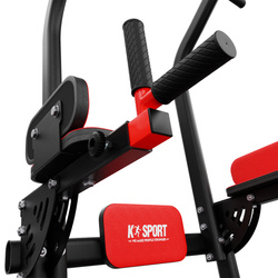 DRĄŻEK+PORĘCZE TRENINGOWE STACJONARNE DO ĆWICZEŃ PODCIĄGANIA MFX005