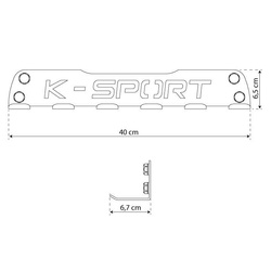 Wieszak na GUMY, SKAKANKI I AKCESORIUM FITNESS KSSL120