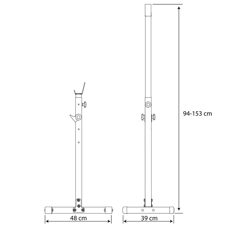 KSH012 Stojaki (2szt) treningowe do ćwiczeń pod sztangę ławkę gryf 200kg