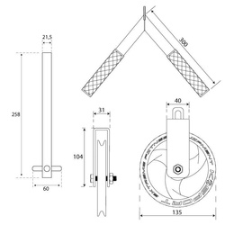 WYCIĄG TRENINGOWY SUFITOWY / MONTOWANY NA DRĄŻKU  KSSL053