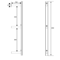 Uchwyt Wieszak (1szt) Na Obciążenia talerze na ściane  KSSL065 K-SPORT