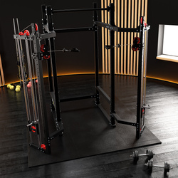 Klatka wolnostojąca FULL POWER RACK SEMI-PRO wielofunkcyjna do ćwiczeń  Z BRAMĄ KSG033