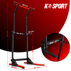 Poręcze do ćwiczeń brzucha dipów drążek do podciągania stacjonarny K-SPORT MFX004