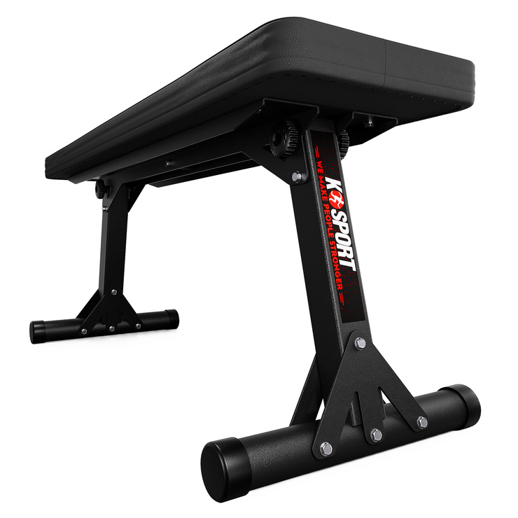 ŁAWKA Treningowa PROSTA składana DO WYCISKANIA, POD SZTANGĘ, MAX 175 KG KSH024