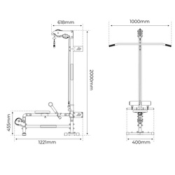 WYCIĄG atlas BRAMA do ĆWICZEŃ ściany GÓRNY DOLNY siedziskiem i blokadą KSSL017/2