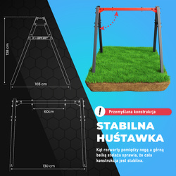 MINI STELAŻ HUŚTAWKI DZIECIĘCEJ K-SPORT KSOZ023 