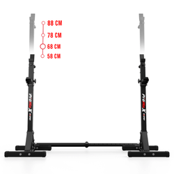 Stojaki wzmocnione treningowe do ćwiczeń pod ławkę sztangę gryf KSH027