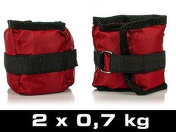 OBCIĄŻNIKI NA RĘCE I NOGI - 2 x 0,7 kg - HMS OB02