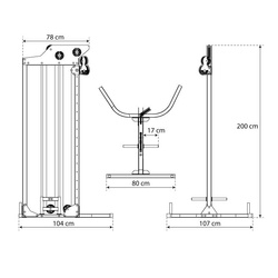 Wyciąg Górny Dolno Regulowany Treningowy KSG020