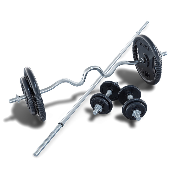Zestaw KSSL112 Ławeczka + Sztangi + Obciążenia 95kg