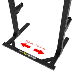 PÓŁPROFESJONALNY Zestaw ŁAWKA + RACK Stojaki do ćwiczeń KSG006