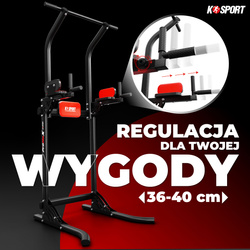 DRĄŻEK+PORĘCZE TRENINGOWE STACJONARNE DO ĆWICZEŃ PODCIĄGANIA MFX005