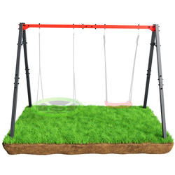 HUŚTAWKA OGRODOWA dla dzieci BOCIANIE GNIAZDO STELAŻ podwójny  KSOZ015