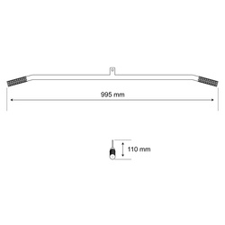 Uchwyt drążek długi do wyciągu atlasu K-SPORT U002