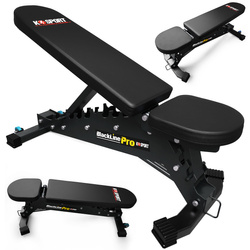 Dwustronnie regulowana Ławka Treningowa ławeczka do ćwiczeń Wyciskania Pod Sztangę KSG003 