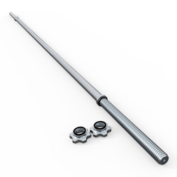 SZTANGA WZMOCNIONA DŁUGI PROSTY GRYF 180 CM +ZACISKI K-SPORT