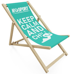 LEŻAK OGRODOWY K-SPORT NIEBIESKO/ZIELONY